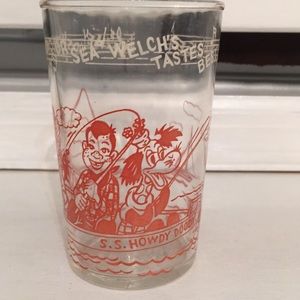 Vintage 1953 Howdy Doody Welch's Glass.